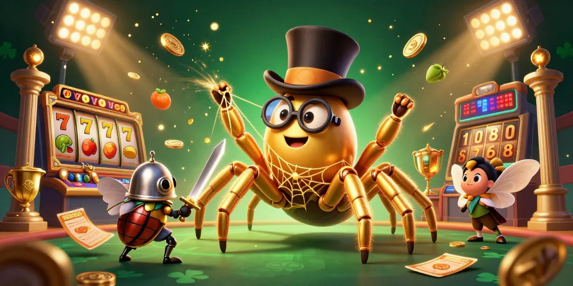 Experience thrilling gameplay with ea88 as a golden tarantula weaves a web of luck in the casino.