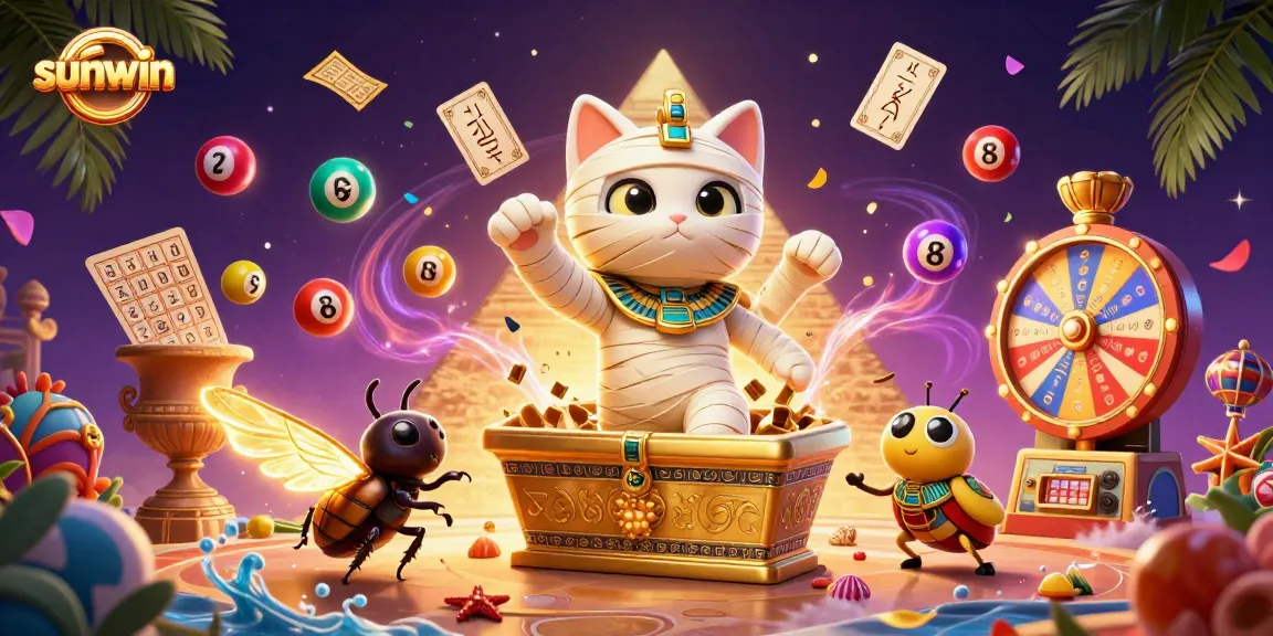 Experience thrilling gameplay at sunwin with vibrant lottery balls and dynamic casino elements.