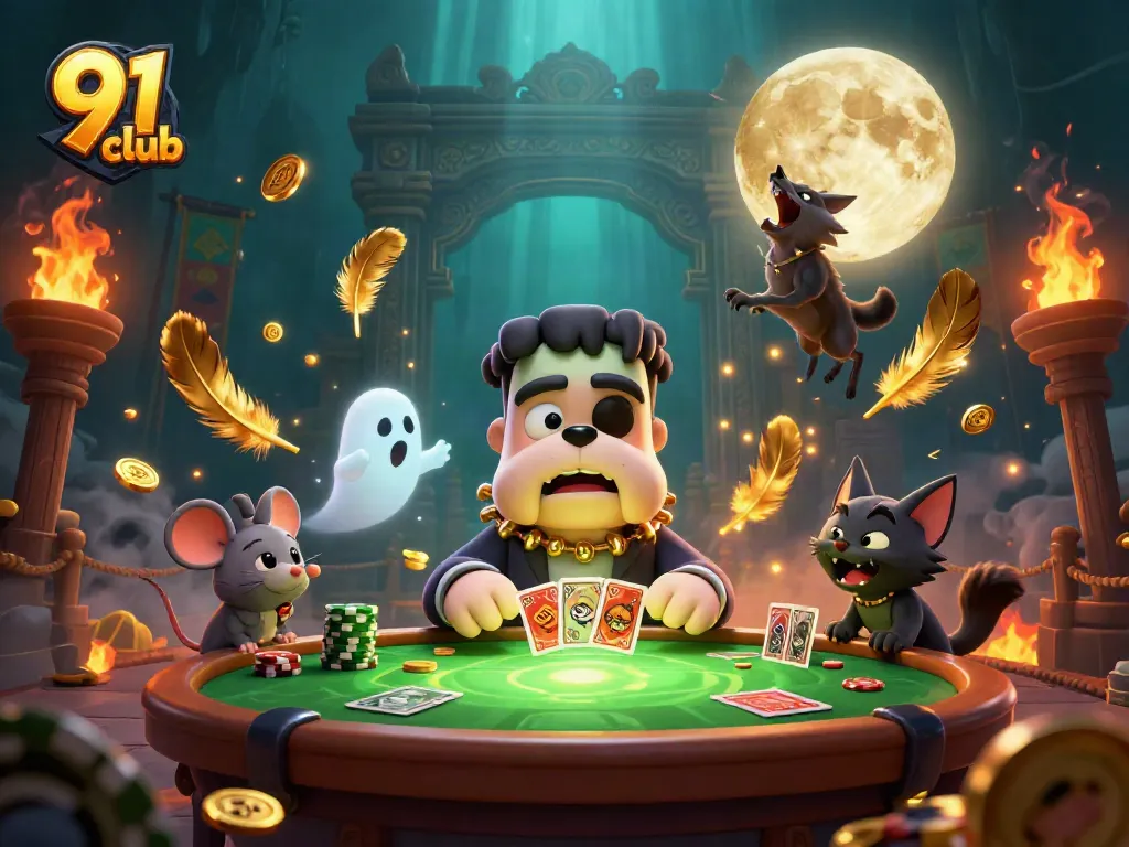 Experience thrilling gameplay at 91 club with dynamic characters and vibrant casino elements.